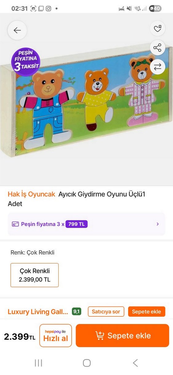 Renkli Ahşap Ayıcık Yapbozu - Görsel 3