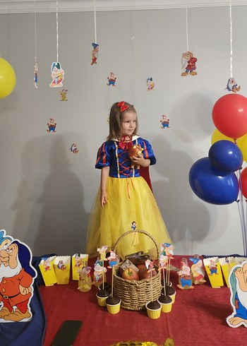 Pamuk prenses kostüm 4 yaş - Görsel 3