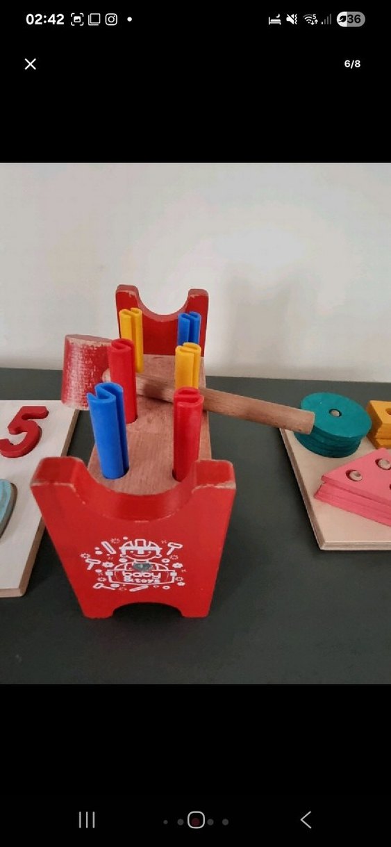 Renkli Ahşap Sayılar Eğitici Oyuncak - Görsel 3