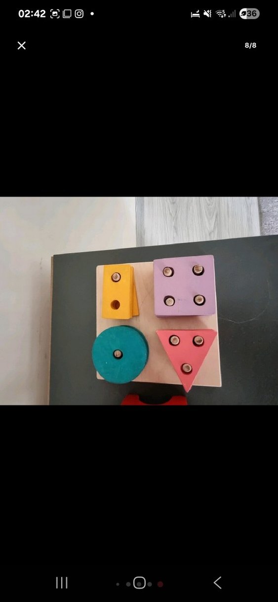 Renkli Ahşap Sayılar Eğitici Oyuncak - Görsel 4