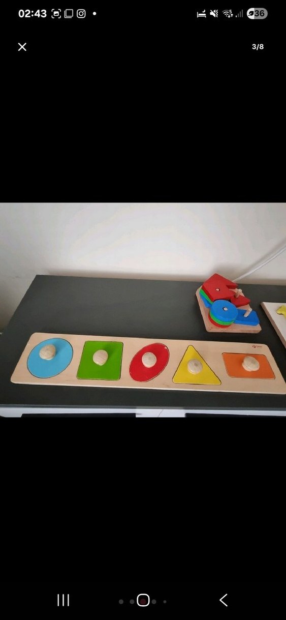 Renkli Ahşap Sayılar Eğitici Oyuncak - Görsel 2