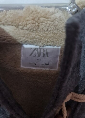 10 Yaş Beden gri Renk zara erkek çocuk kaban