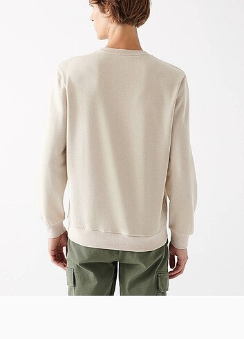 Mavi Jeans Mavi Bisiklet yaka bej sweatshirt