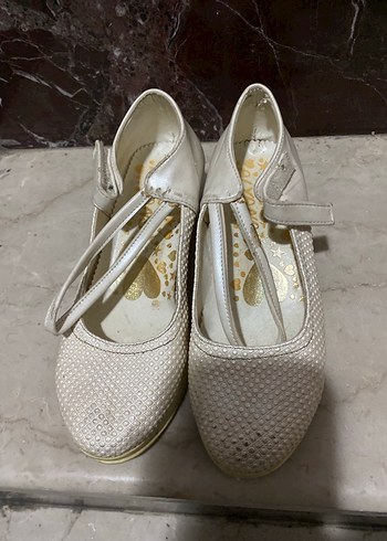 Kız Çocuk Beyaz Babet Ayakkabı - Görsel 4