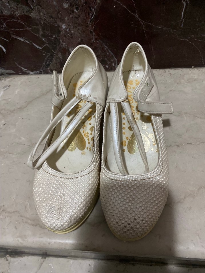 Kız Çocuk Beyaz Babet Ayakkabı - Görsel 4