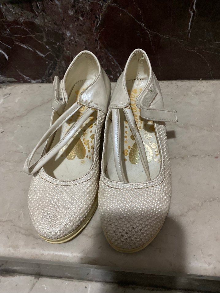 Kız Çocuk Beyaz Babet Ayakkabı - Görsel 5