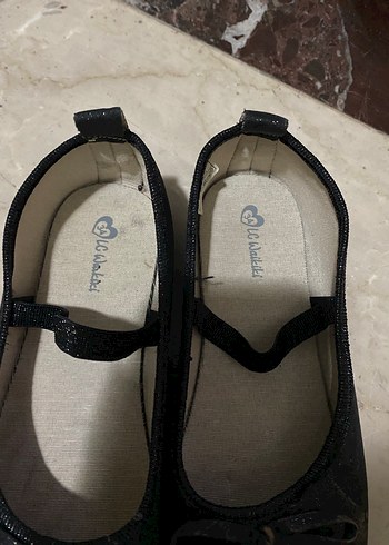 Kız Çocuk Siyah Fiyonk Detaylı Babet Ayakkabı - Görsel 5