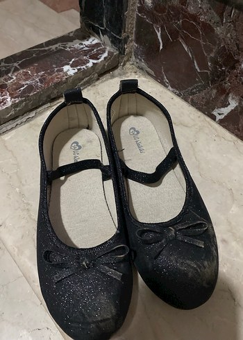 Kız Çocuk Siyah Fiyonk Detaylı Babet Ayakkabı - Görsel 2