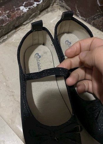 Kız Çocuk Siyah Fiyonk Detaylı Babet Ayakkabı - Görsel 3