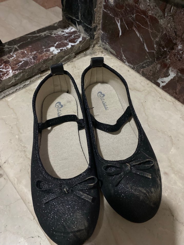 Kız Çocuk Siyah Fiyonk Detaylı Babet Ayakkabı - Görsel 2