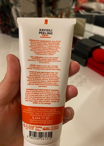 Hoom Bitkisel Kayısılı Peeling Krem 100ml - Görsel 2