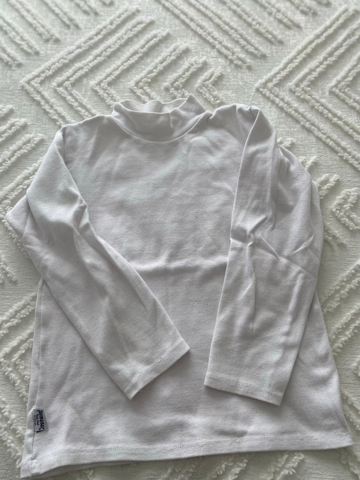 Beyaz Uzun Kollu Çocuk boşu - Görsel 2