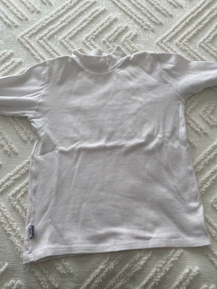 Beyaz Uzun Kollu Çocuk boşu - Görsel 3