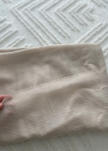 Bej renkte pamuklu Kadın Şal