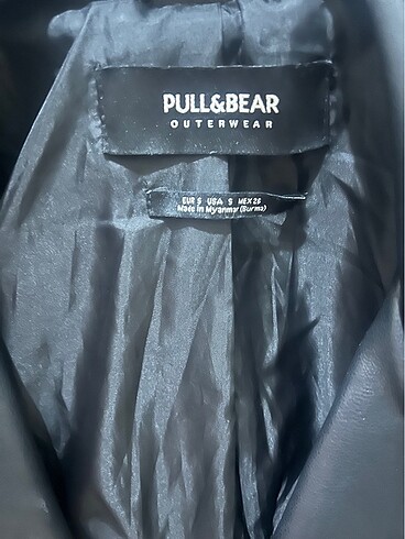 Pull and Bear pull and bear siyah kadın deri ceket