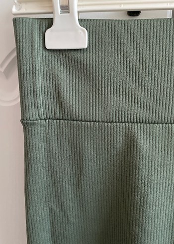 Gri-Yeşil Midi Spor Tayt - Görsel 3