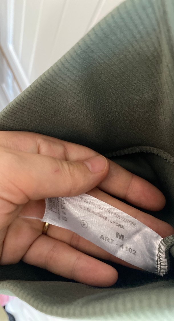 Gri-Yeşil Midi Spor Tayt - Görsel 5