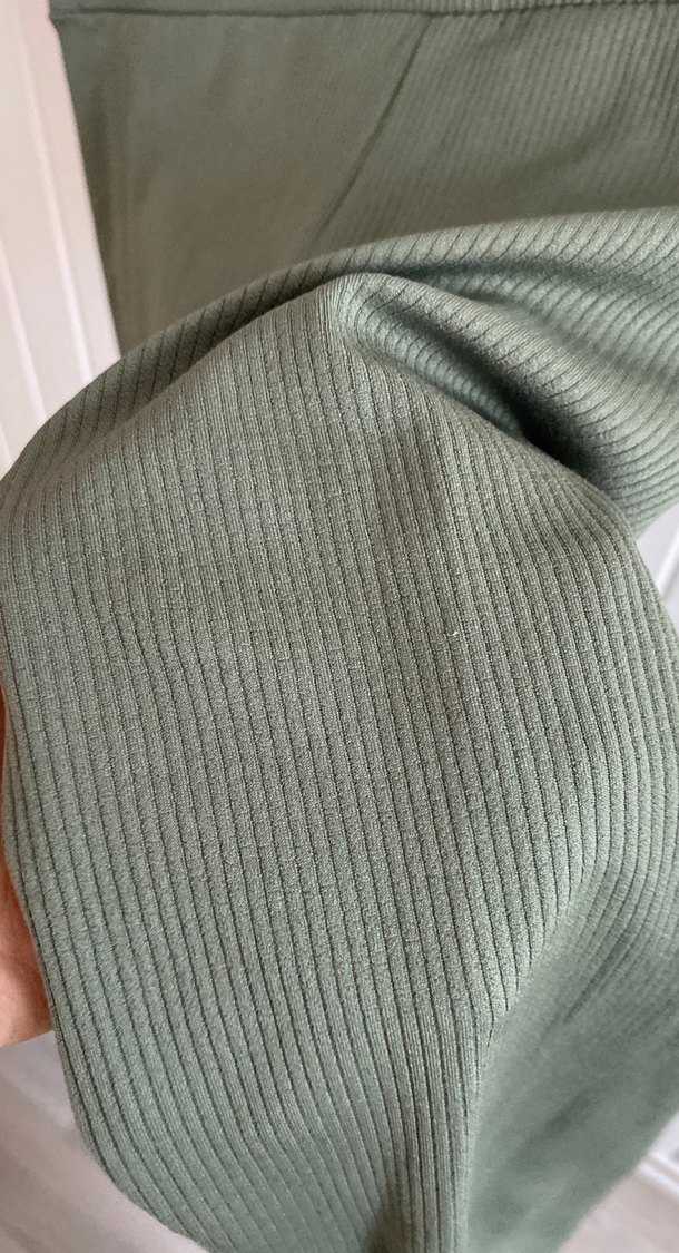 Gri-Yeşil Midi Spor Tayt - Görsel 4