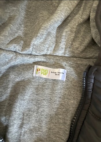 Gri Kapüşonlu Bebek Tulumu astronot tulumu - Görsel 2