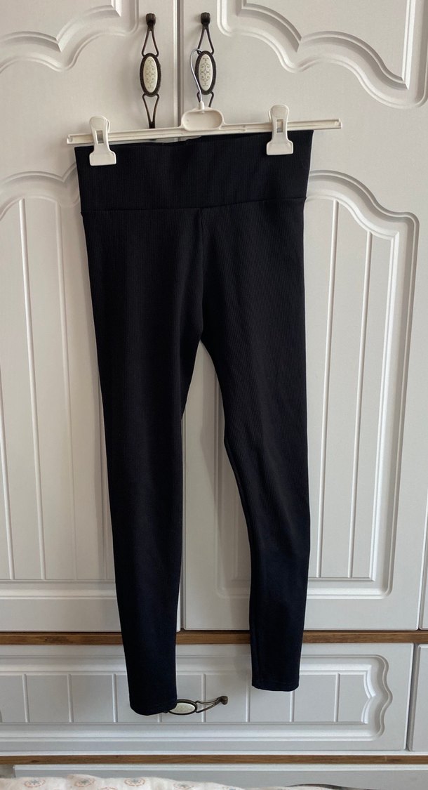 Siyah Kadın Spor Tayt - Görsel 2