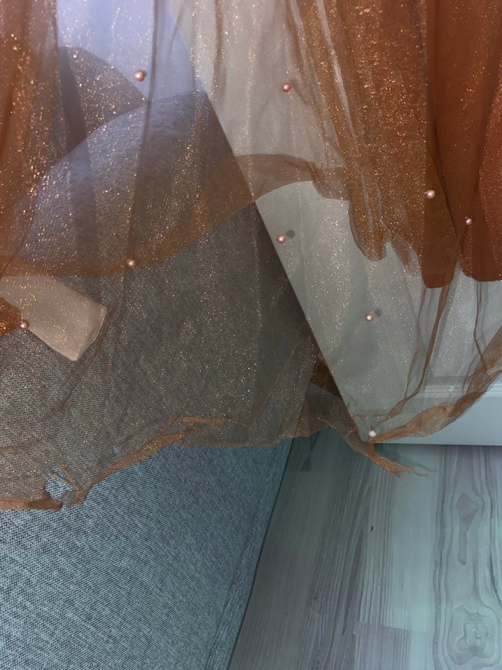 Kiremit inci detaylı tesettür abiye - Görsel 5