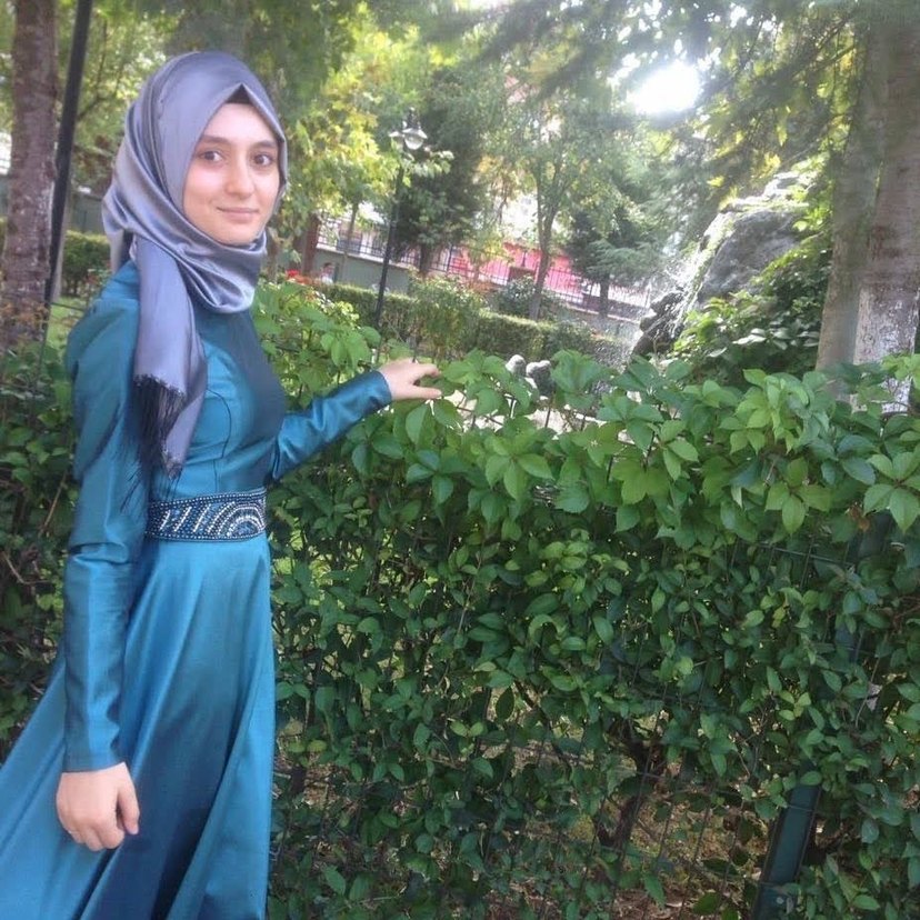 Uzun Kollu Turkuaz Uzun Abiye Elbise - Görsel 2