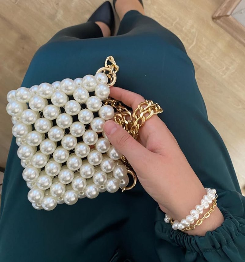 Tesettür abiye Uzun zümrüt yeşili Salaş Elbise - Görsel 3