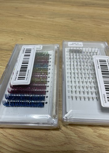 Renkli Parlak Takma Kirpik Seti - Görsel 2