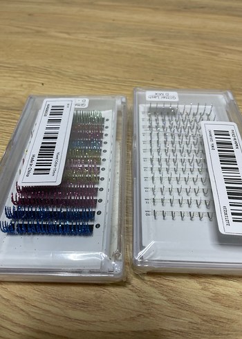 Renkli Parlak Takma Kirpik Seti - Görsel 3