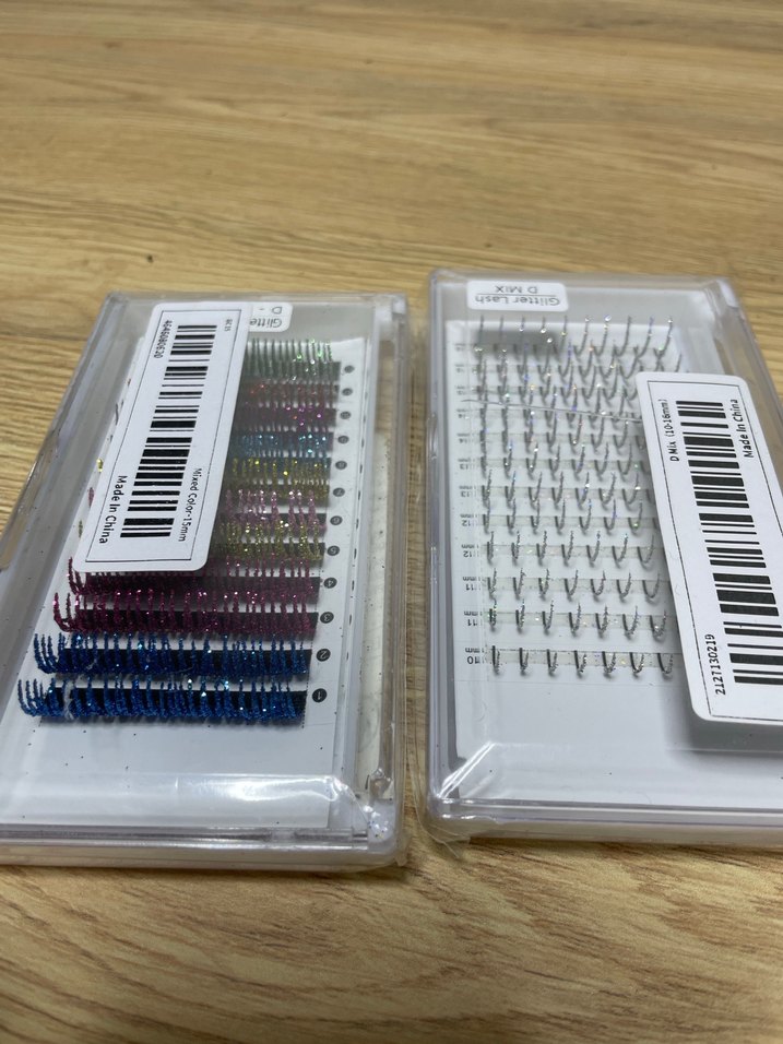 Renkli Parlak Takma Kirpik Seti - Görsel 3