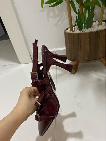 36 Beden bordo Renk Topuklu ayakkabı