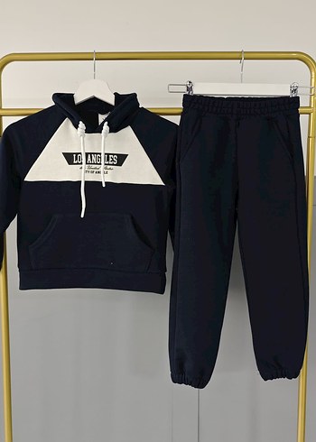Kapüşonlu Erkek Çocuk Eşofman Takımı - Görsel 2