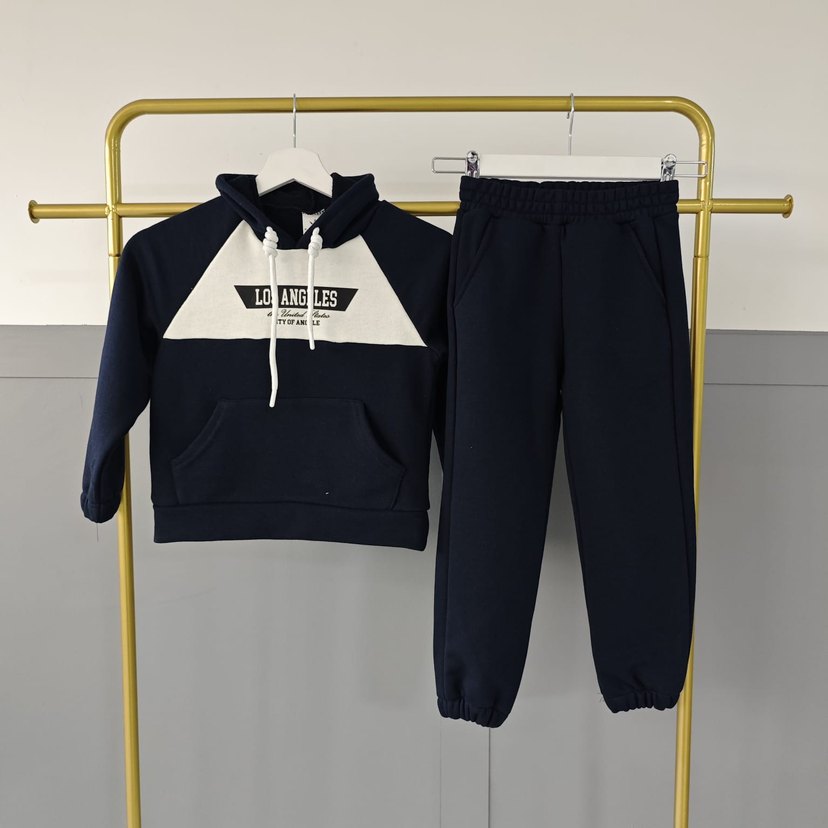 Kapüşonlu Erkek Çocuk Eşofman Takımı - Görsel 2