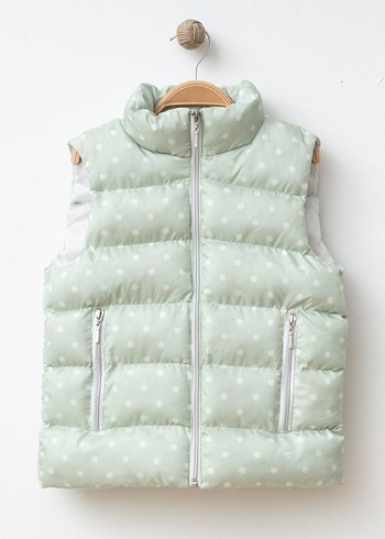 Kız Çocuk Fermuarlı Yelek, Kolsuz, Sokak Stili - Görsel 4