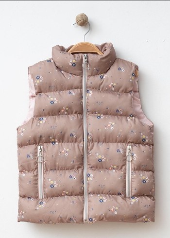 Kız Çocuk Fermuarlı Yelek, Kolsuz, Sokak Stili - Görsel 2