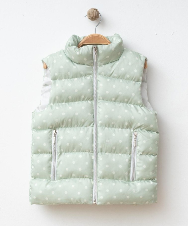 Kız Çocuk Fermuarlı Yelek, Kolsuz, Sokak Stili - Görsel 4