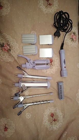6 başlıklı saç şekillendirici 