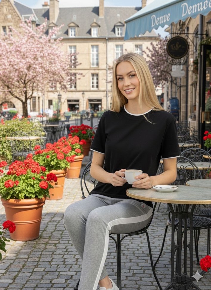 Erkek Beyaz Kısa Kollu Basic Tişört - Görsel 3