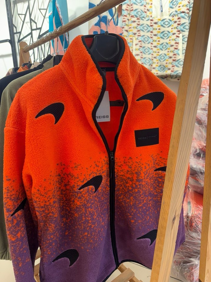 Turuncu Renkli Fermuarlı Streetwear Mont - Görsel 4