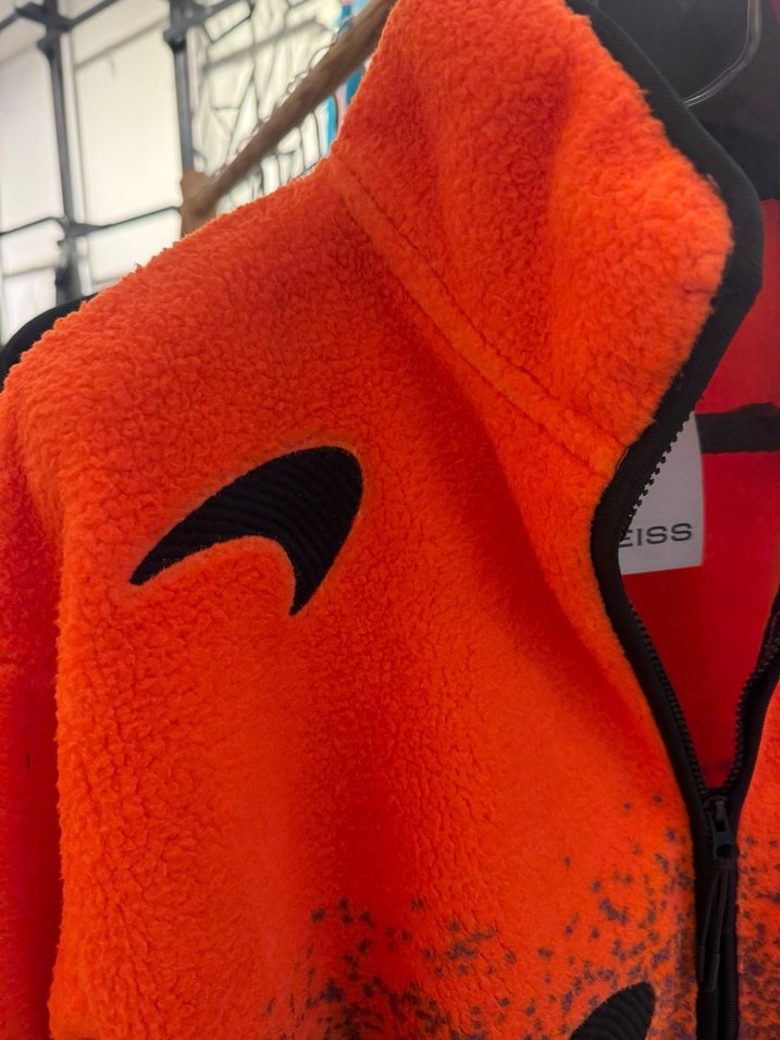 Turuncu Renkli Fermuarlı Streetwear Mont - Görsel 5