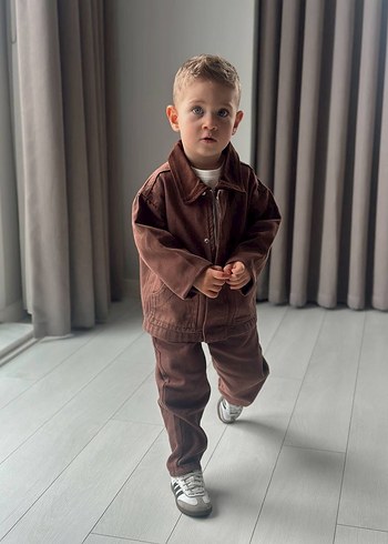 Kahverengi Çocuk Takım Elbise - Görsel 2