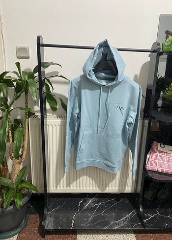 Gri Kapüşonlu Erkek Sweatshirt - Görsel 5