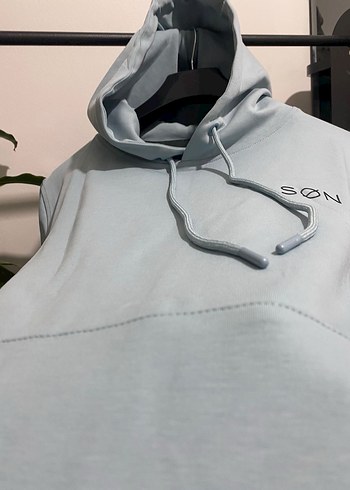 Gri Kapüşonlu Erkek Sweatshirt - Görsel 8