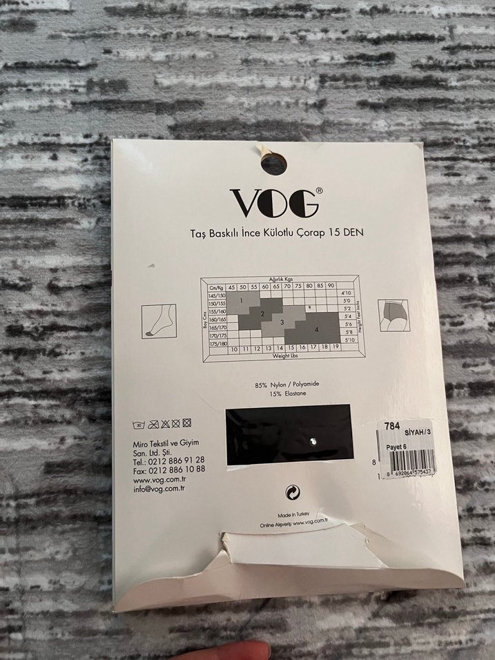 Taş Baskılı İnce Siyah Külotlu Çorap - Görsel 2