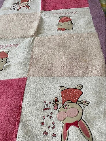 Beden pembe Renk Pembe mor çocuk odası halısı