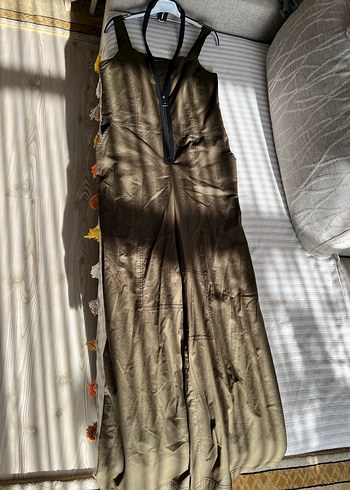 Haki Caraclan Tasarım Fermuarlı Tulum - Görsel 2