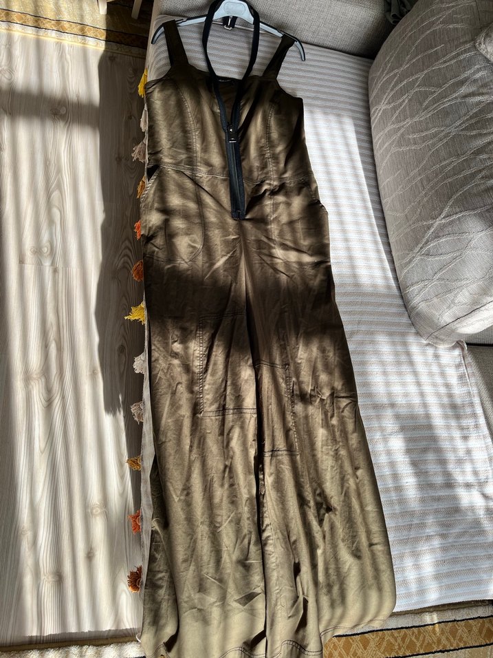 Haki Caraclan Tasarım Fermuarlı Tulum - Görsel 2