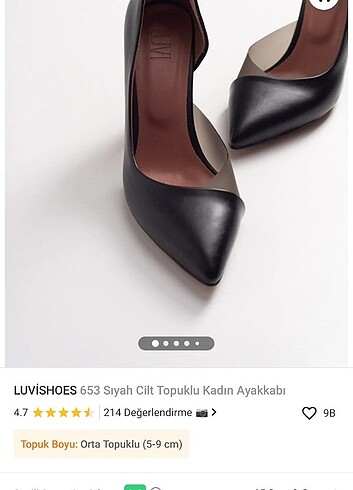 Luvishoes 37 numara orta topuklu ayakkabi