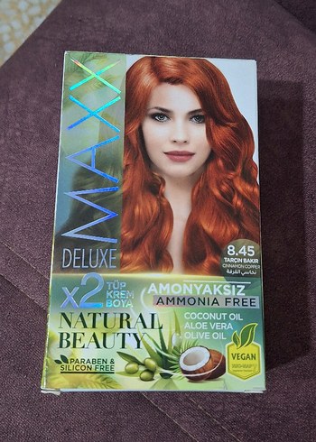 Diğer Maxx Deluxe Amonyaksız Saç Boyası 8.45 Tarçın Bakır