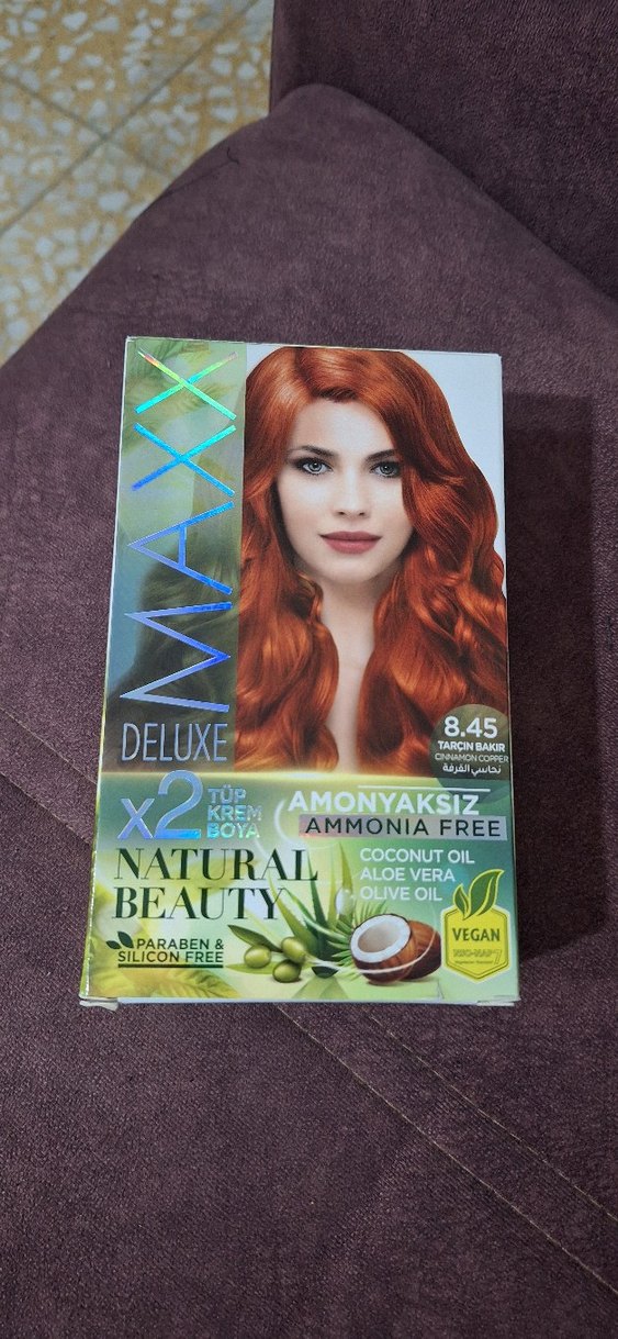 Maxx Deluxe Amonyaksız Saç Boyası 8.45 Tarçın Bakır - Görsel 2